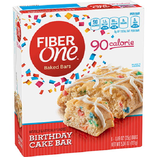 Fiber One Birthday Cake
 Fiber e 90 Calorie Birthday Cake Bar for sale online