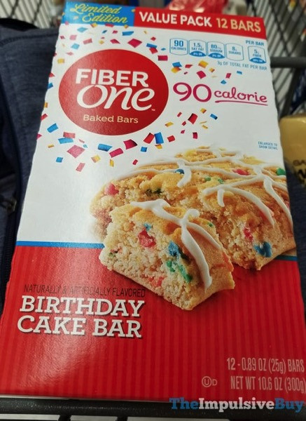 Fiber One Birthday Cake
 SPOTTED ON SHELVES Fiber e Limited Edition Birthday