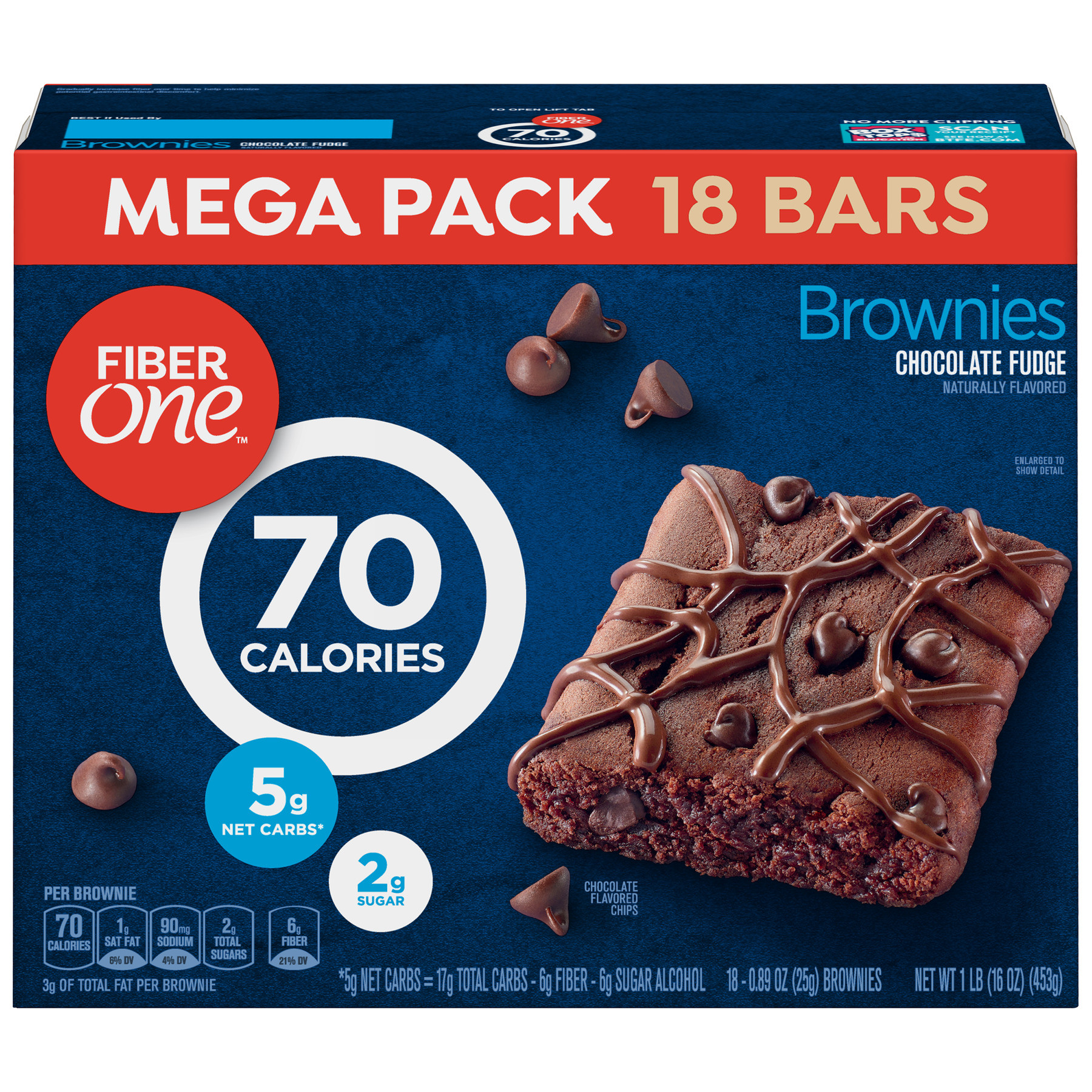 Fiber One Brownies Reviews
 Fiber e 70 Calories Brownies Chocolate Fudge 18 Ct