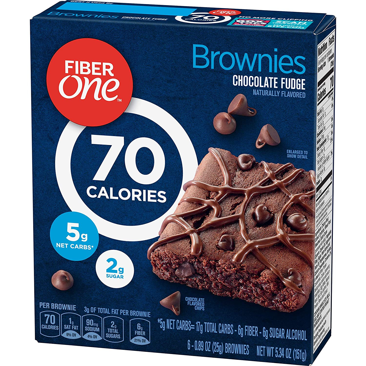 Fiber One Brownies Reviews
 Fiber e Brownie Chocolate Fudge 0 89oz 6 Count 5 32oz