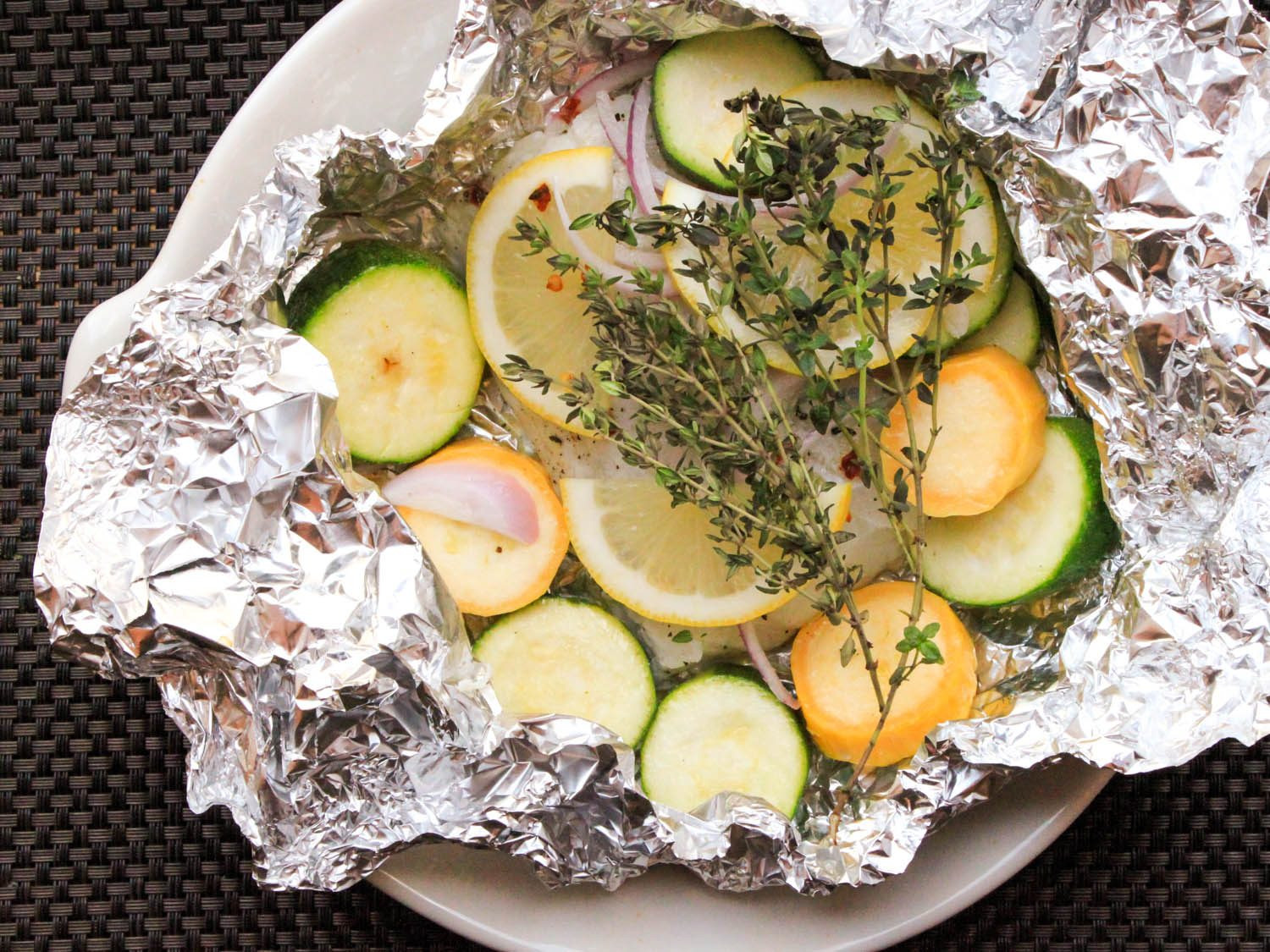 Fish In Foil Packets Recipes
 Baked Cod and Summer Squash in Foil Packets Recipe