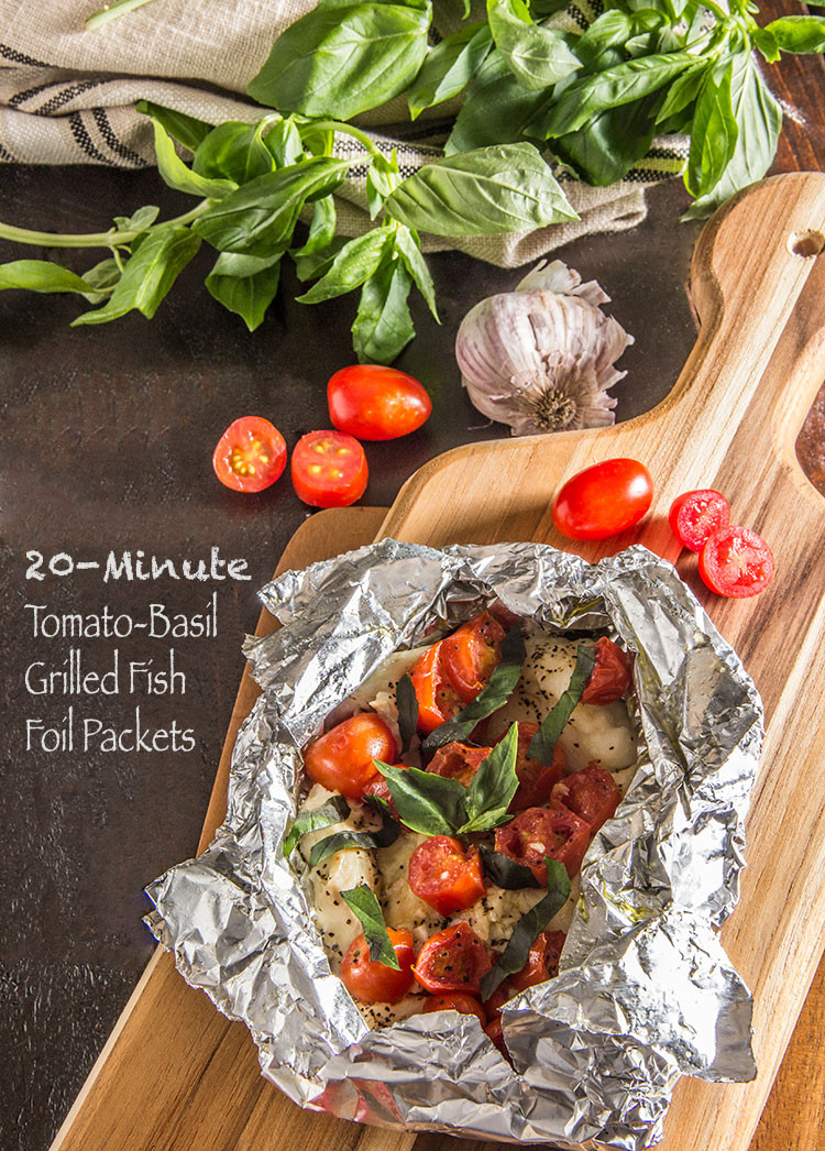 Fish Packet Recipes
 20 Minute Tomato Basil Grilled Fish Foil Packets The