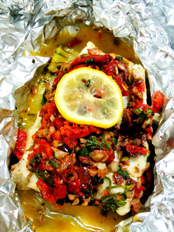 Fish Packet Recipes
 Easy Mediterranean Fish In Foil Packets Recipe — Dishmaps