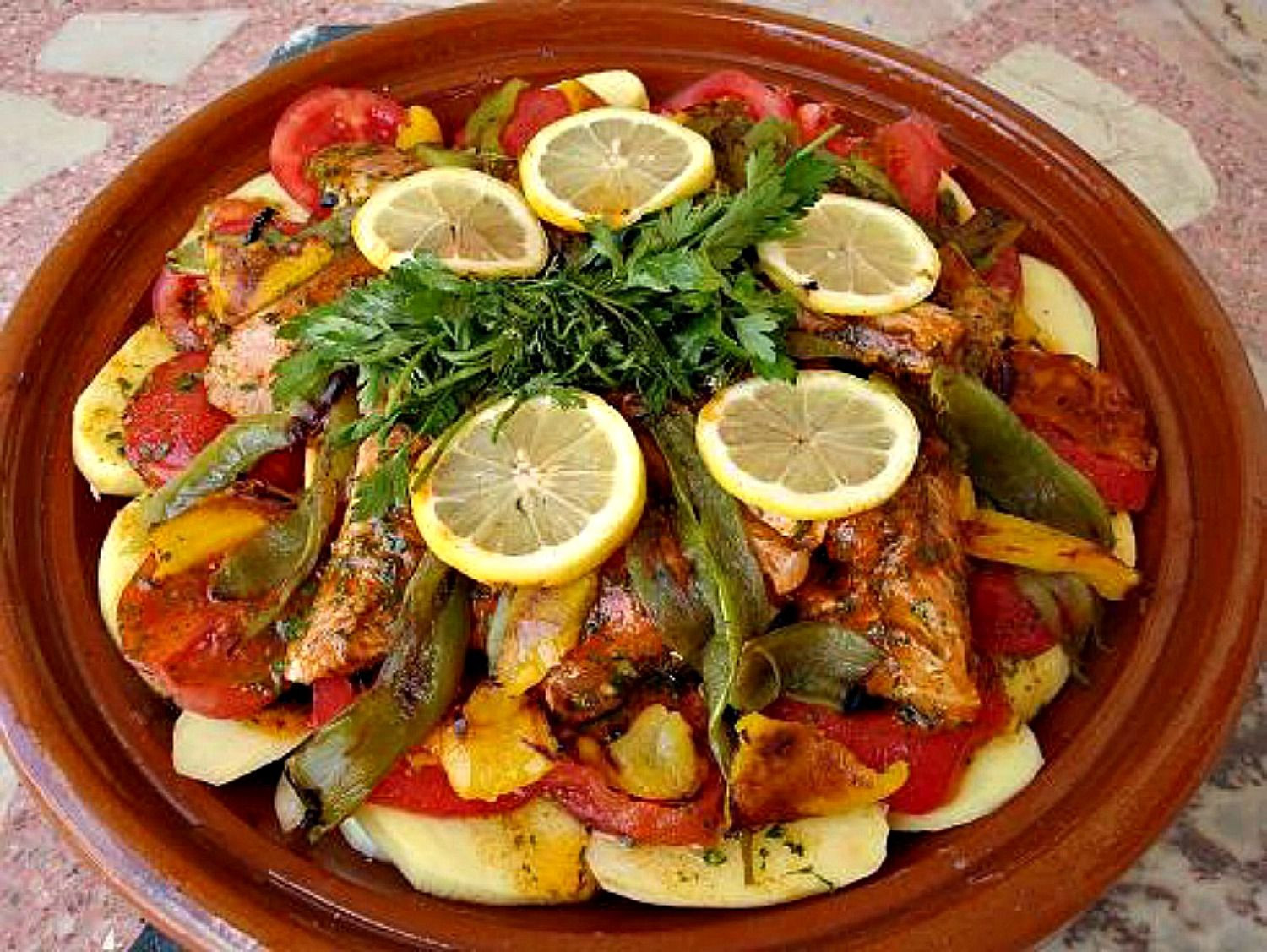 Fish Tagine Recipes
 Moroccan Fish Tagine Mqualli Recipe