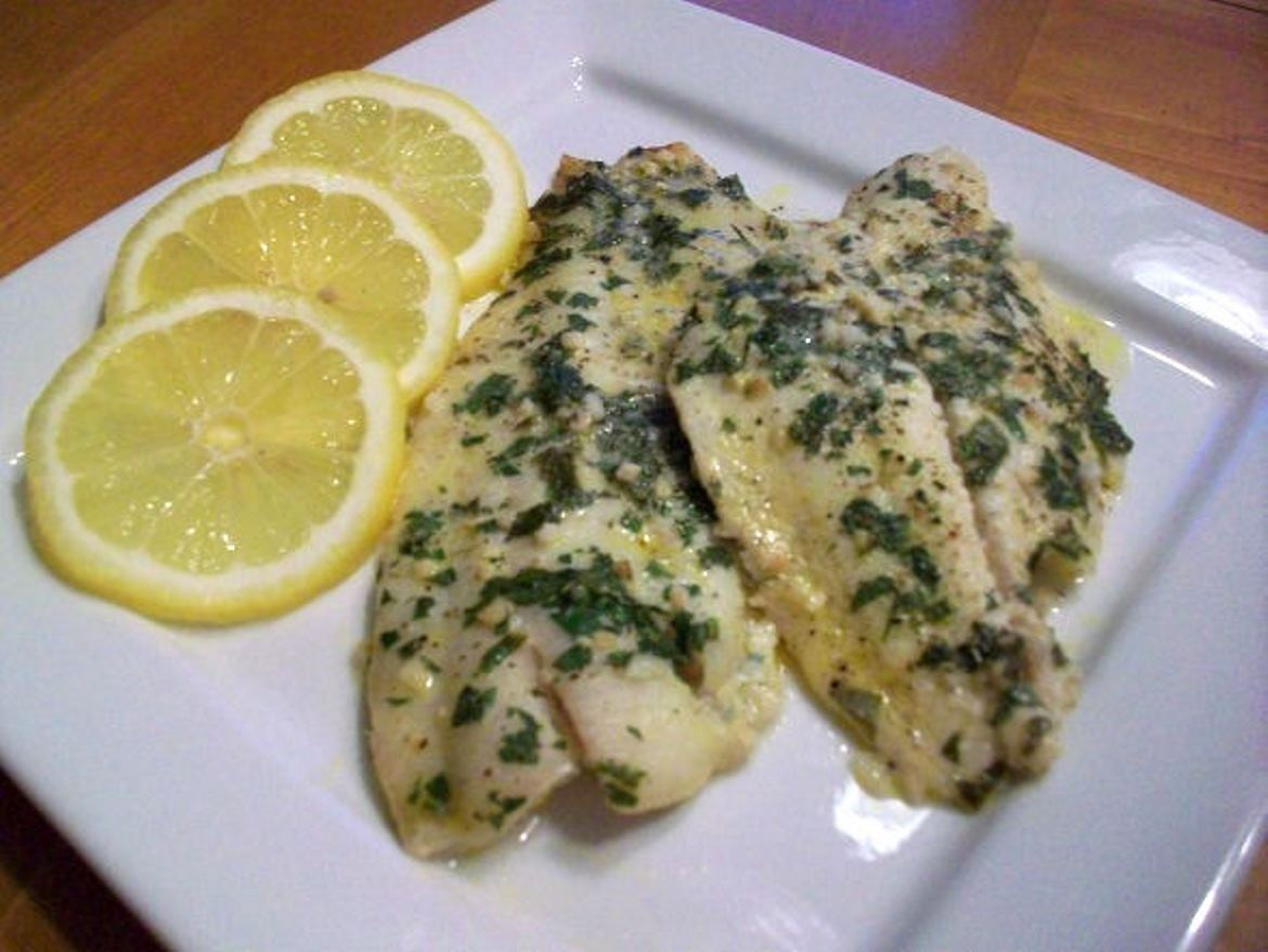 Fluke Fish Recipes
 Baked Flounder with Lemon Garlic Butter Sauce Recipe
