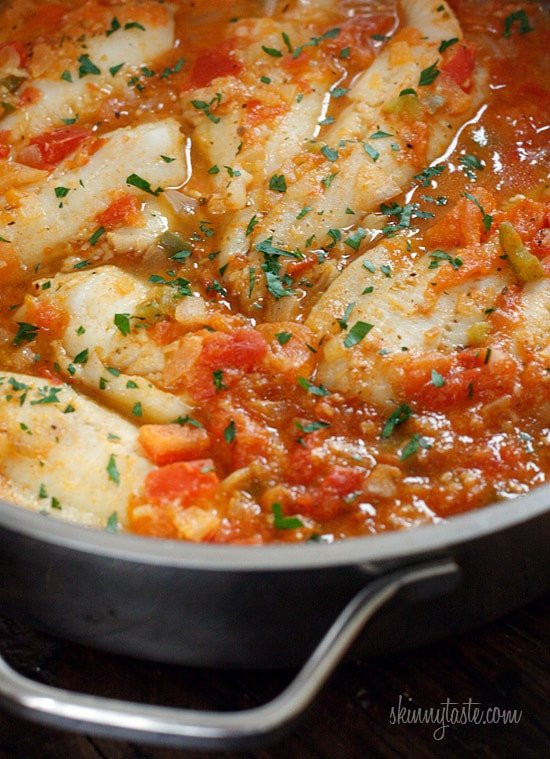 Fluke Fish Recipes
 Skillet Cajun Spiced Flounder with Tomatoes