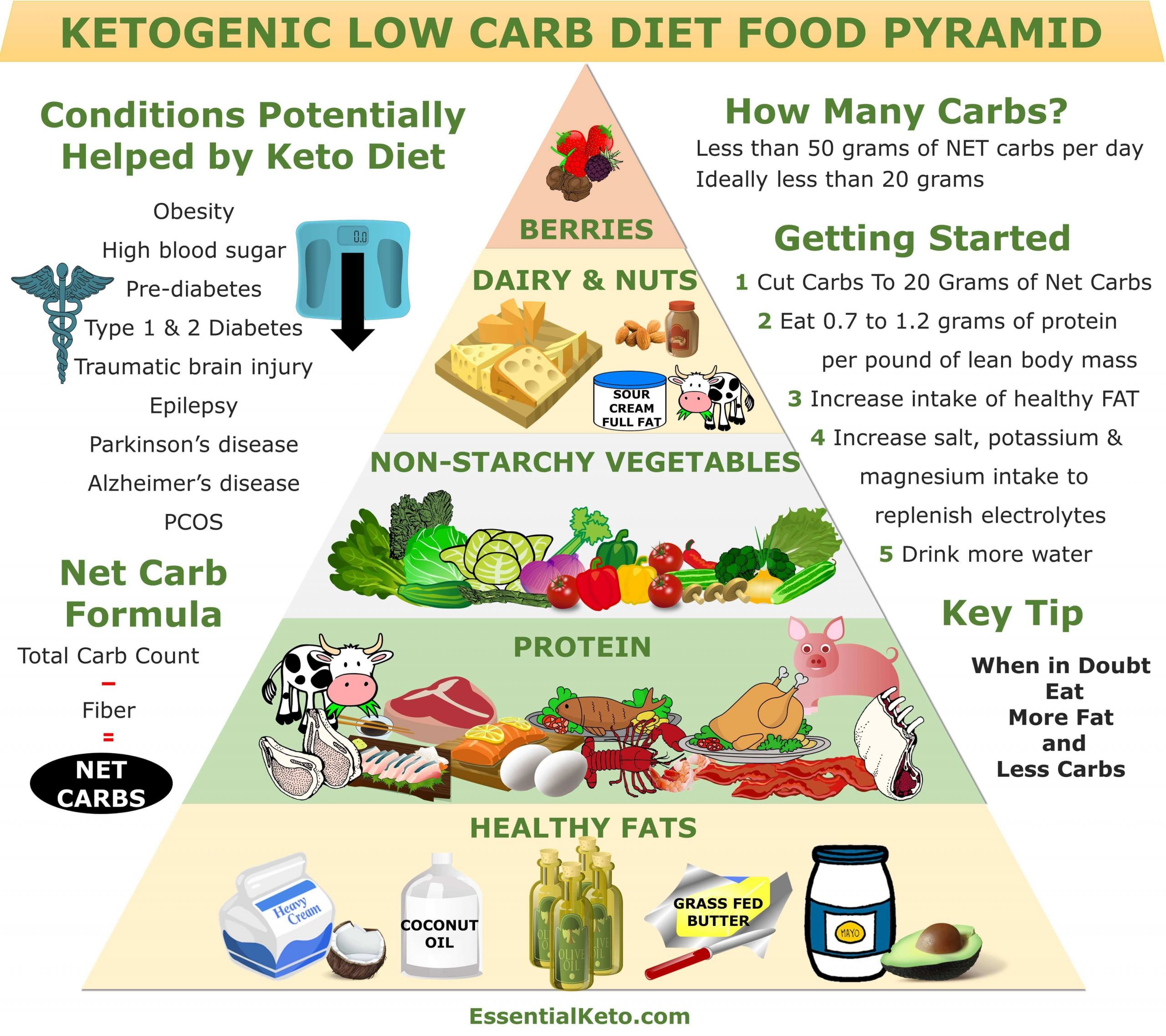 Foods To Eat On Keto Diet
 Keto Food Pyramid