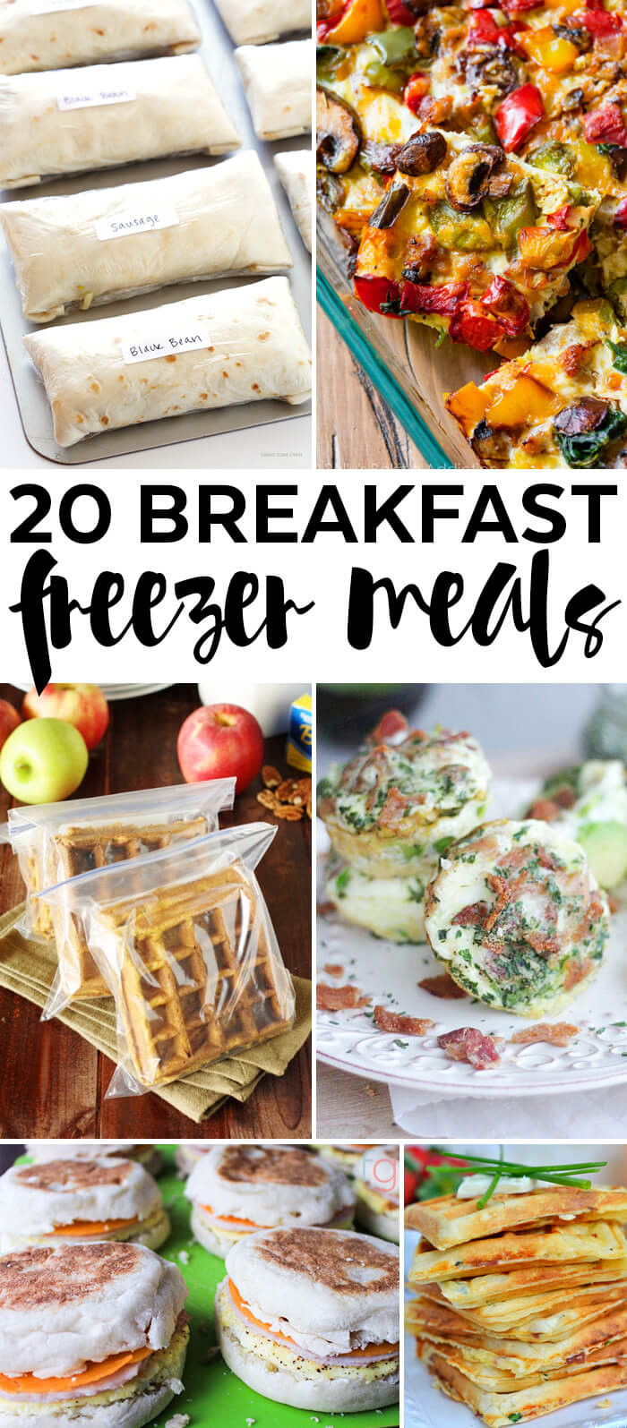 Freezer Breakfast Recipes
 20 Freezer Meals to Stock your Freezer with Breakfasts