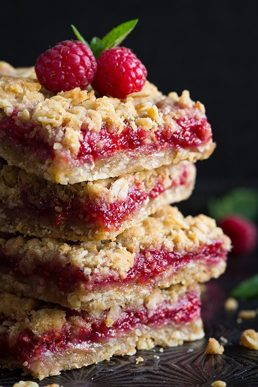 Fresh Raspberry Dessert
 Raspberry Bars with Oatmeal Crumble Topping Cooking