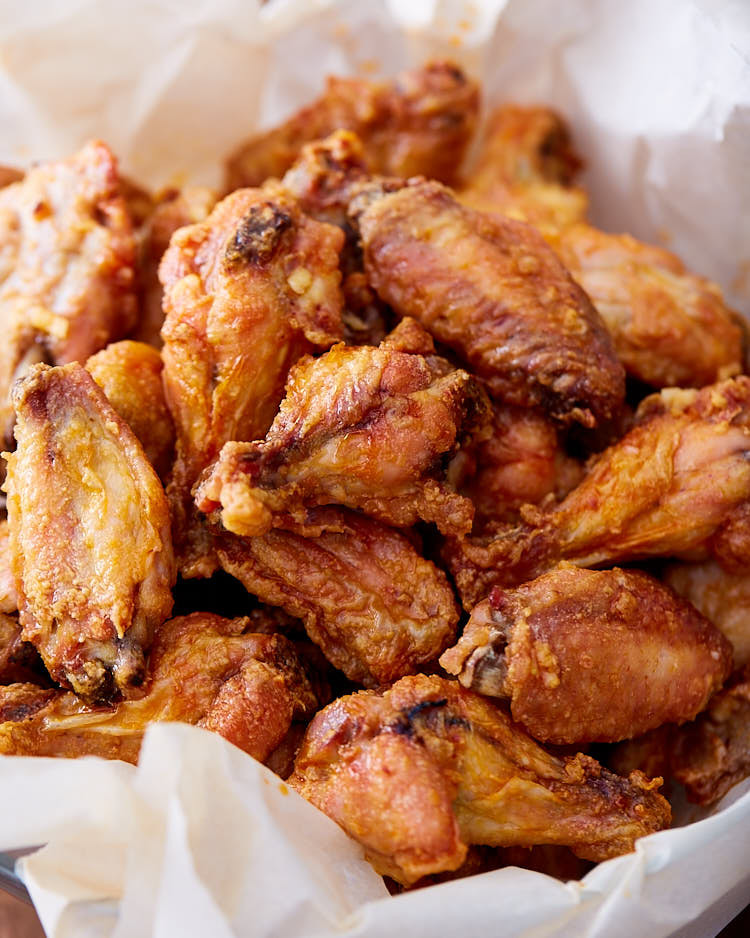 Fried Chicken Calories
 Extra Crispy Baked Chicken Wings i FOOD Blogger