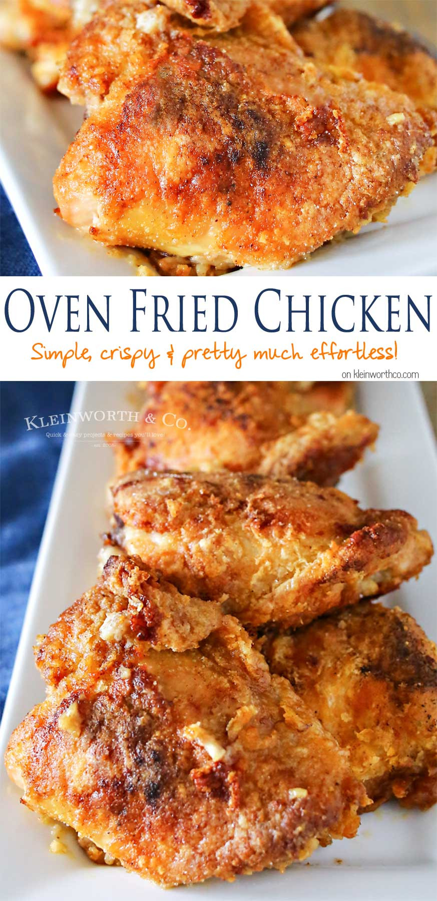 Fried Chicken In The Oven
 Oven Fried Chicken Kleinworth & Co