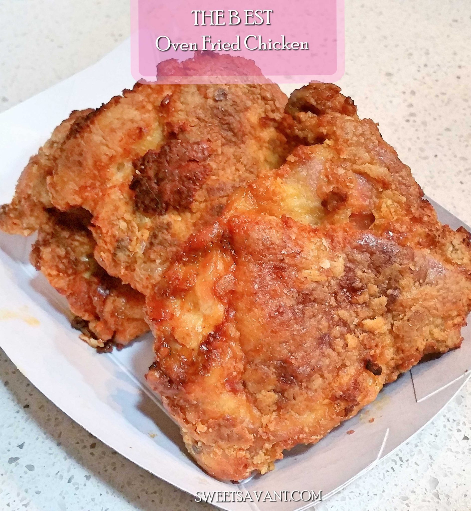Fried Chicken In The Oven
 the best oven fried chicken recipe ever Sweet Savant