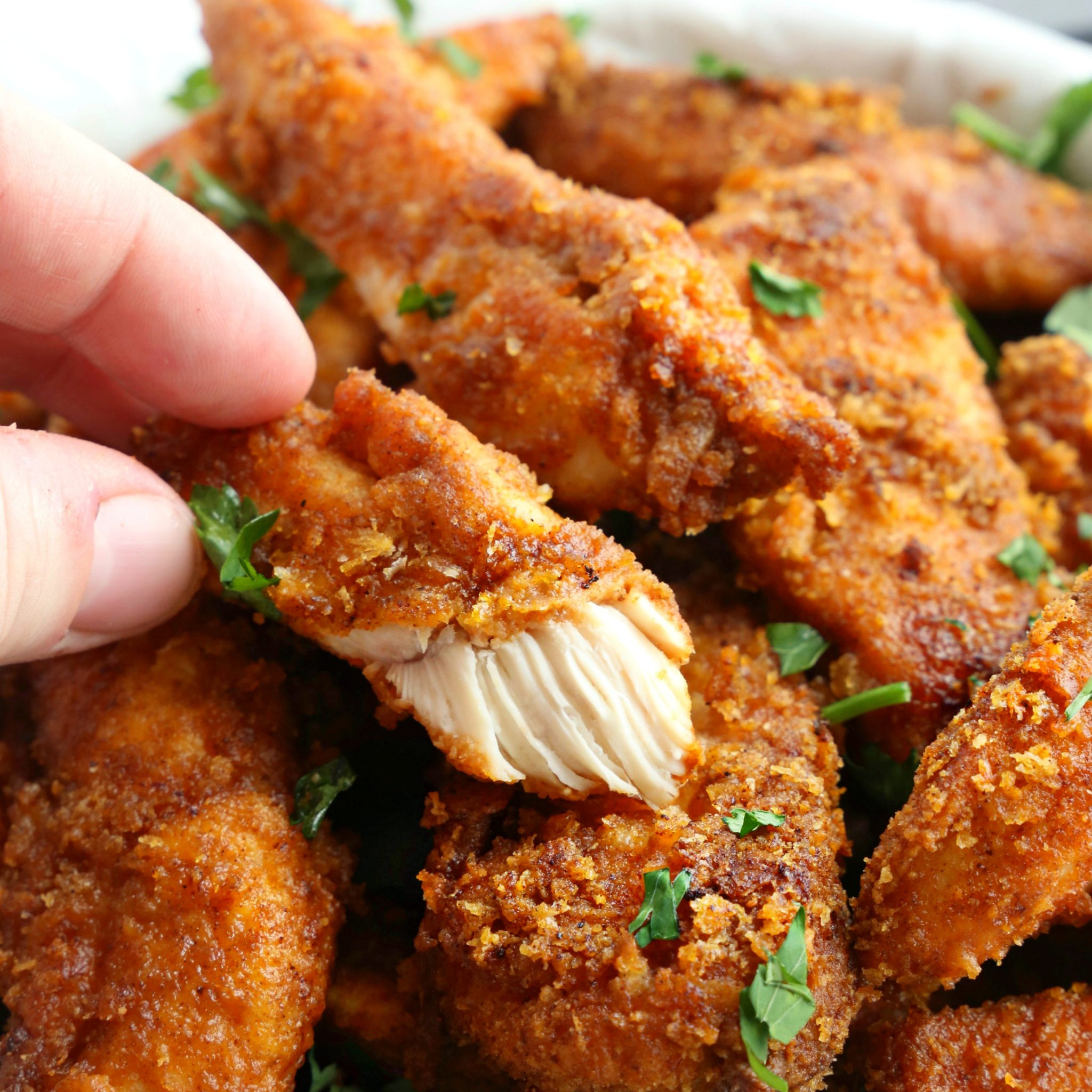 Fried Chicken Strips
 Healthier Oven Fried Chicken Tenders Low Fat Baked
