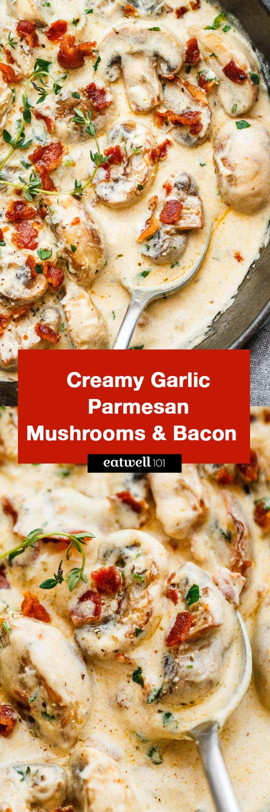 Garlic Parmesan Mushrooms
 Creamy Garlic Parmesan Mushrooms Recipe — Eatwell101