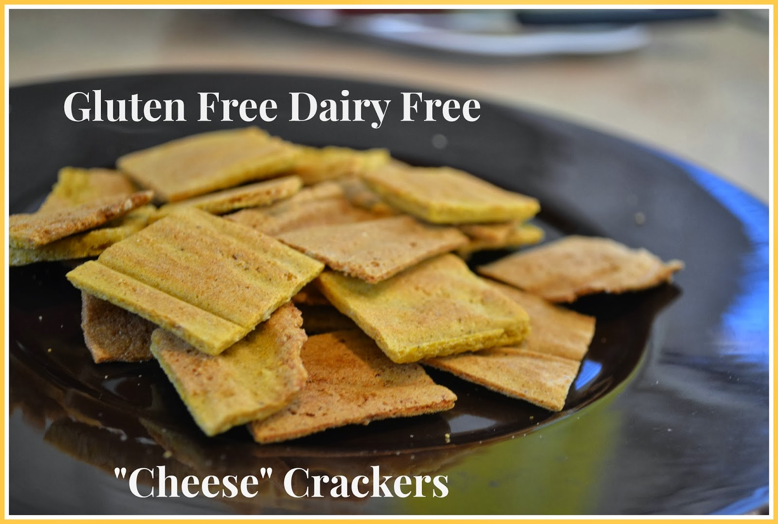 Gluten Free Cheese Crackers
 Gluten Free Dairy Free "Cheese" Crackers egg free nut