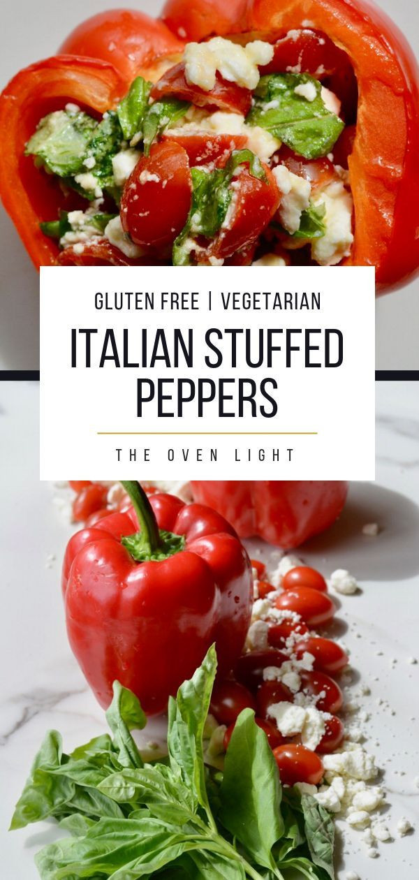 Gluten Free Vegetarian Appetizers
 Healthy Italian Stuffed Peppers