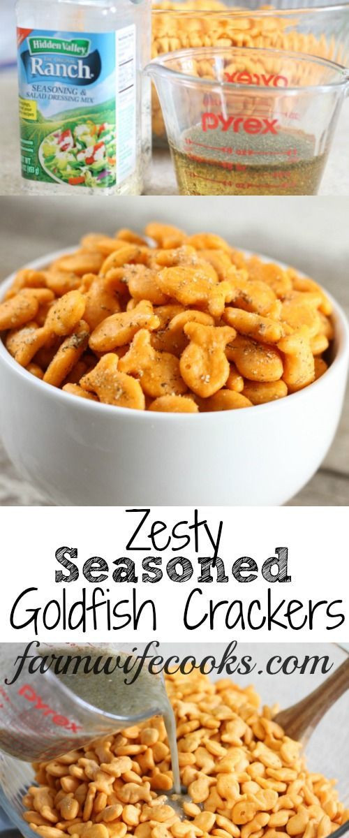 Goldfish Crackers Recipe
 This Zesty Seasoned Goldfish Cracker recipe is easy to fix