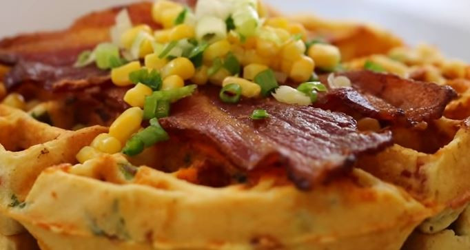 Gourmet Breakfast Recipes
 Gourmet Breakfast Recipe For Savory Bacon Cheddar Waffles