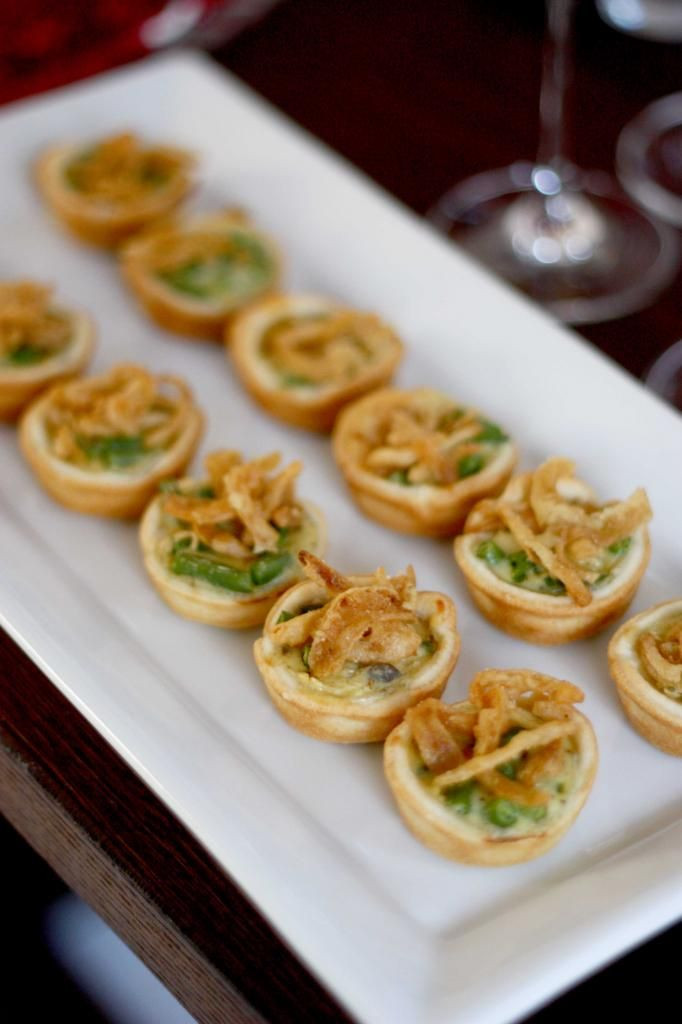Green Bean Appetizer Finger Food
 These are amazing Green bean casserole quiche bites via