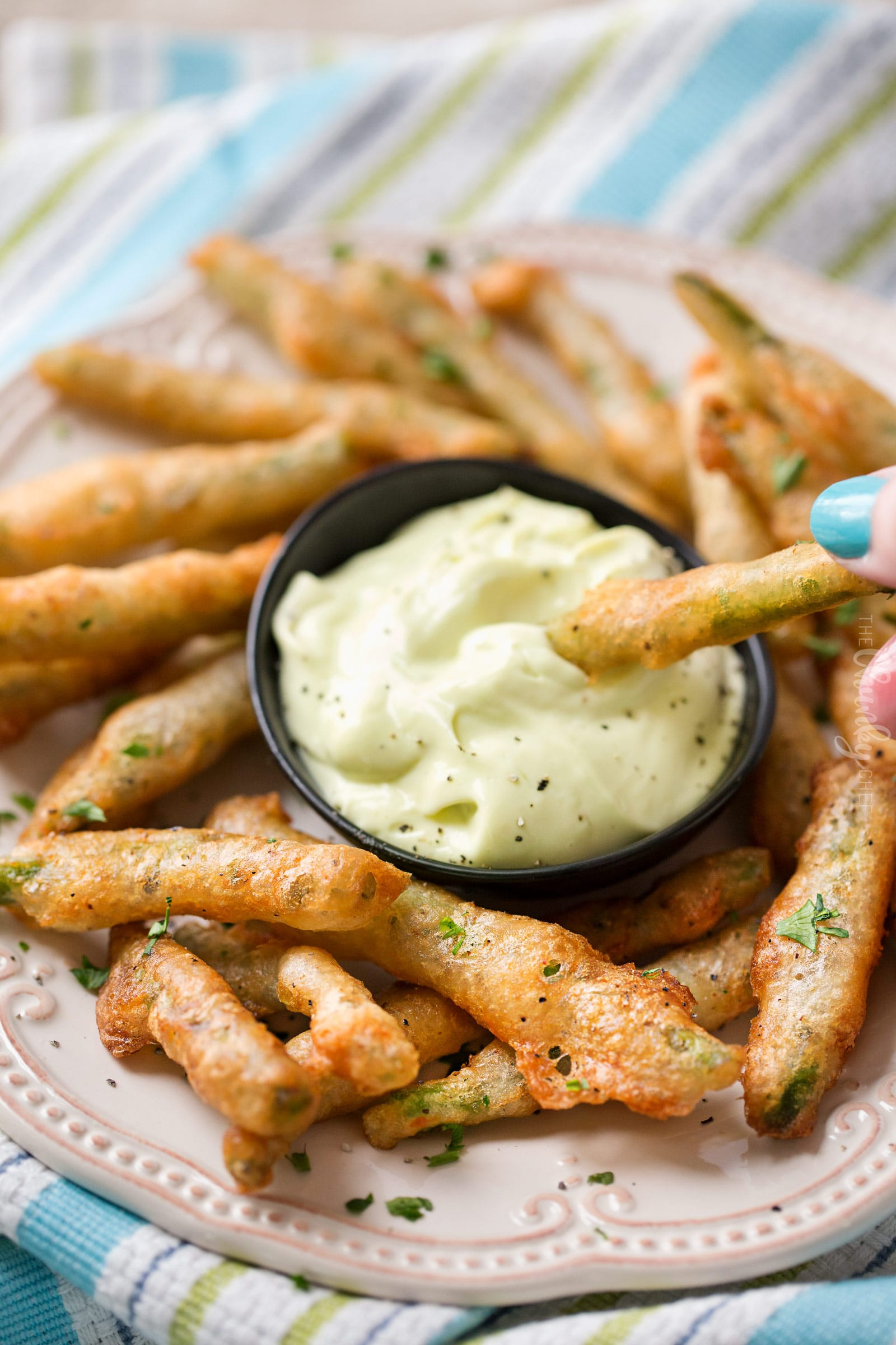 Green Bean Appetizer
 Beer Battered Fried Green Beans The Chunky Chef