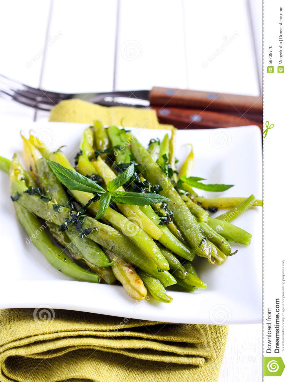 Green Bean Appetizer
 Minted Green Bean Appetizer Stock Image of food