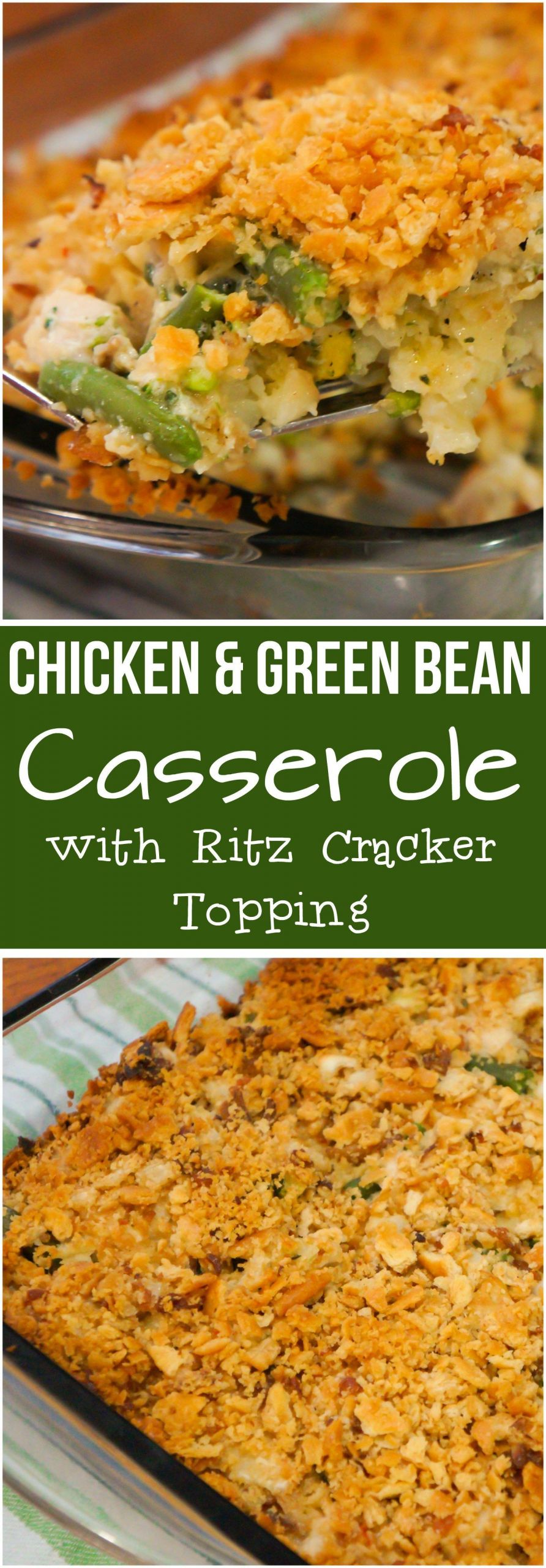 Green Bean Casserole Cream Of Chicken
 Chicken Green Bean Casserole with a Crispy Ritz Cracker