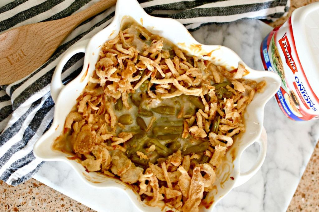 green bean casserole with soy sauce