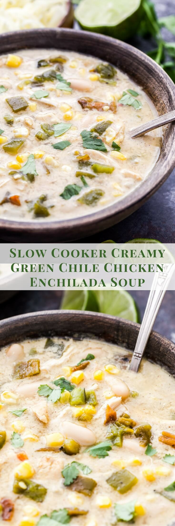 Green Chile Chicken Enchiladas Cream Cheese
 Slow Cooker Creamy Green Chile Chicken Enchilada Soup