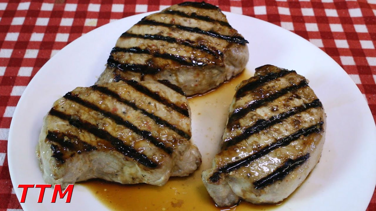 Grilled Pork Chops On Stove
 Stovetop Grilled Pork Loin New York Chops on the Cast Iron