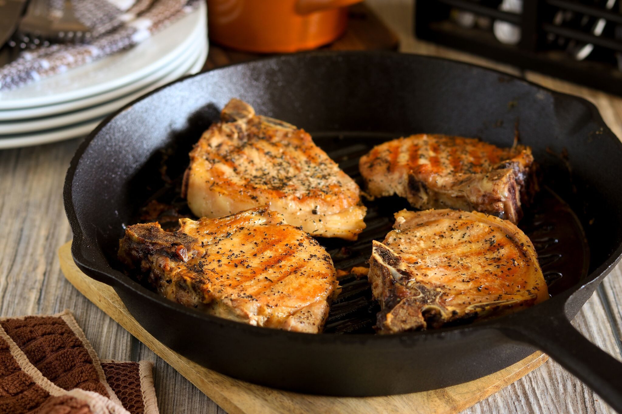 Grilled Pork Chops On Stove
 Oven Roasted Pork Chops Recipe