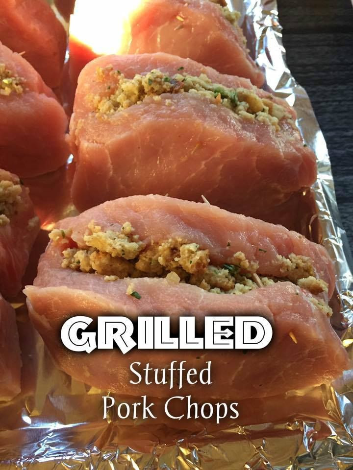 Grilled Pork Chops On Stove
 Save Print GRILLED STUFFED PORK CHOPS Ingre nts 1 box