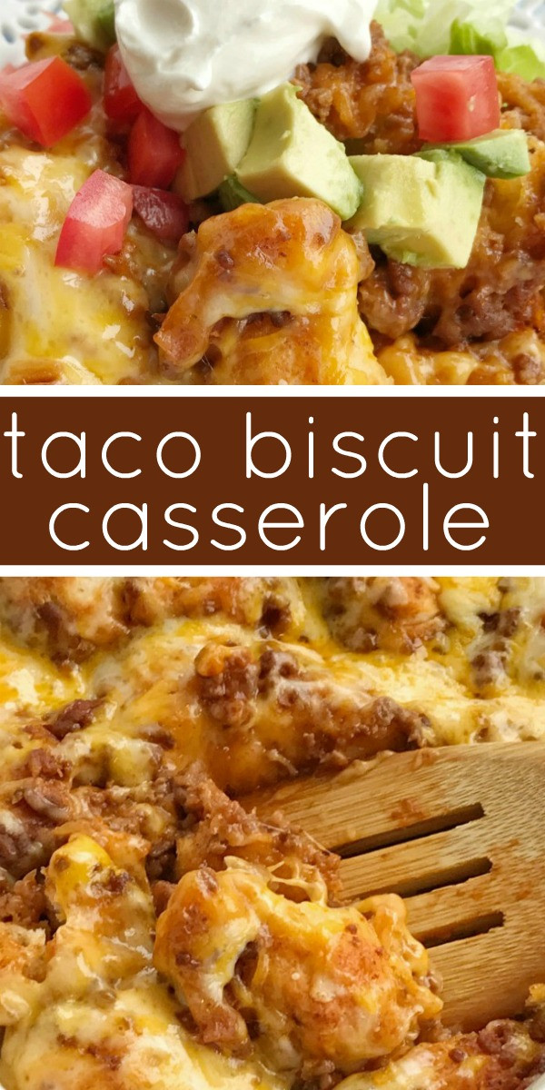 Ground Beef And Biscuit Recipes
 Taco Biscuit Bake To her as Family