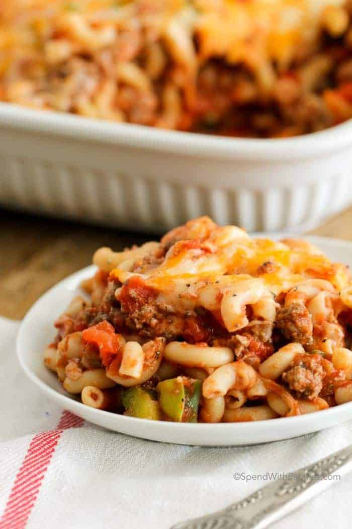 Ground Beef And Macaroni Recipes
 Cheesy Beef & Macaroni Casserole Spend With Pennies