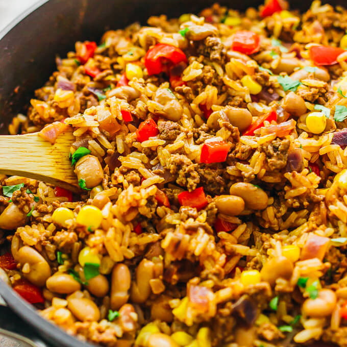 Ground Beef And Rice Recipes Skillet
 Southwest beef and rice skillet savory tooth