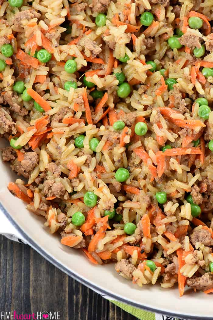 Ground Beef And Rice Recipes Skillet
 e Pan Asian Beef & Rice Skillet • FIVEheartHOME
