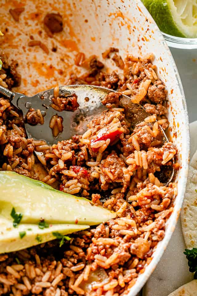 Ground Beef And Rice Recipes Skillet
 Easy Taco Beef and Rice Skillet Diethood