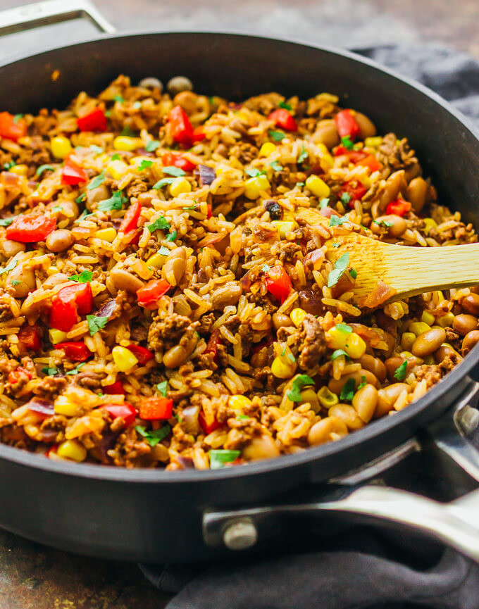 Ground Beef And Rice Recipes Skillet
 Southwest beef and rice skillet savory tooth