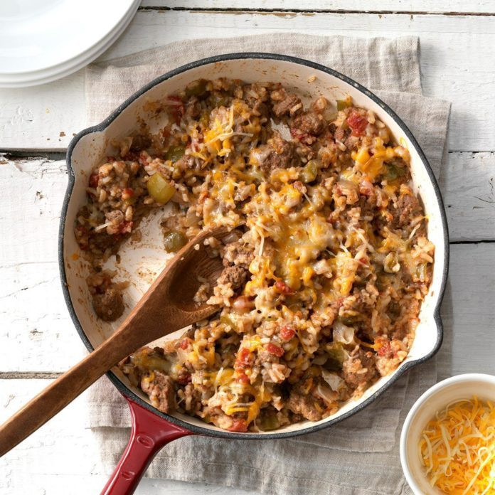 Ground Beef And Rice Recipes Skillet
 Southwestern Beef and Rice Skillet Recipe