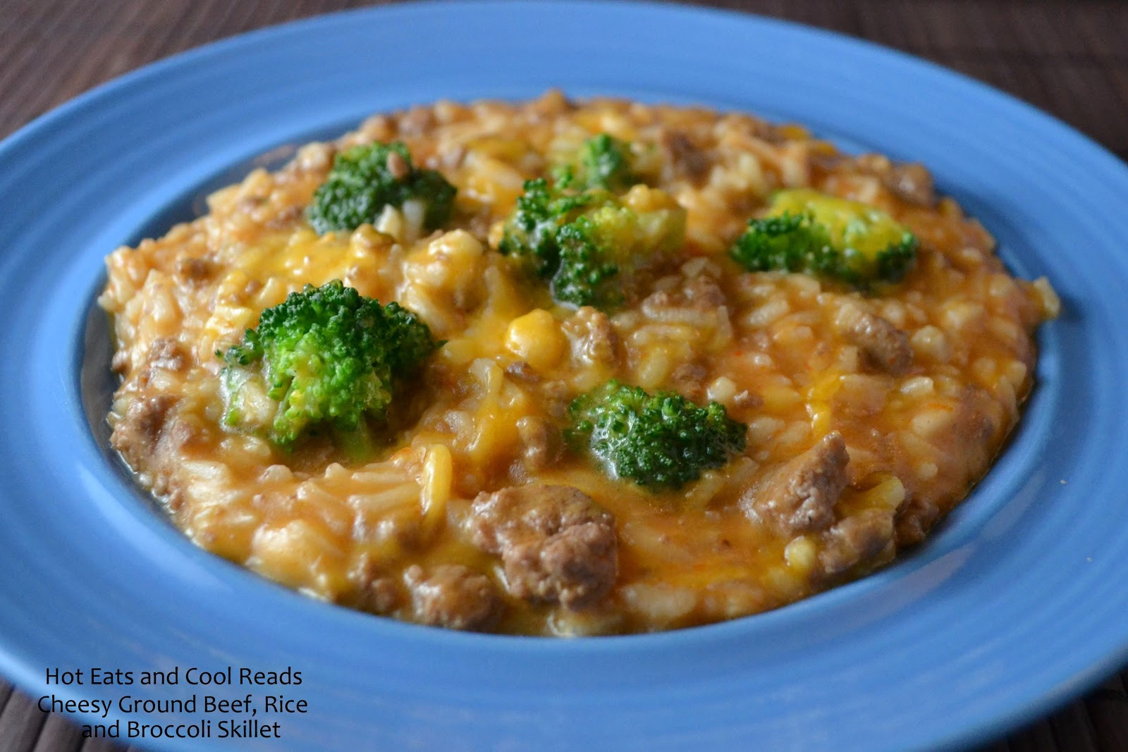 Ground Beef And Rice Recipes Skillet
 Hot Eats and Cool Reads Cheesy Ground Beef Rice and
