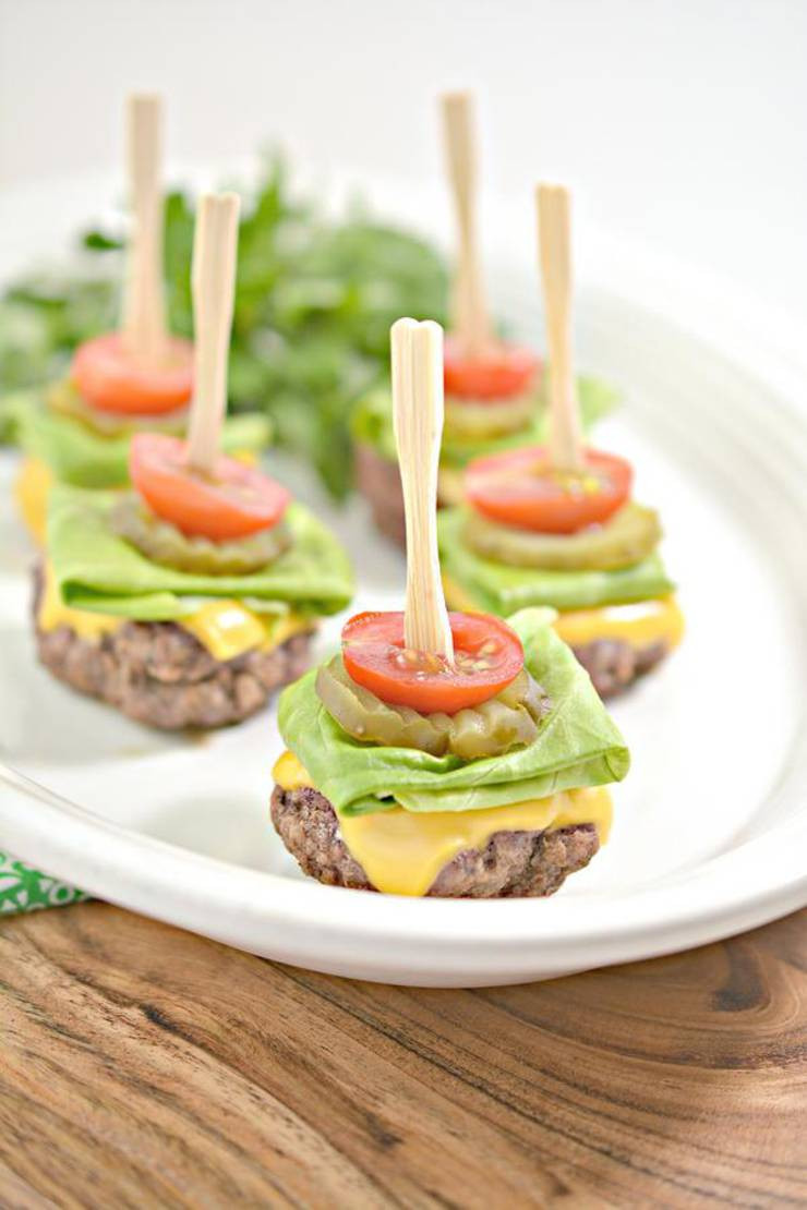 Ground Beef Appetizers
 Keto Mini Burger Bites – EASY Low Carb Keto Ground Beef