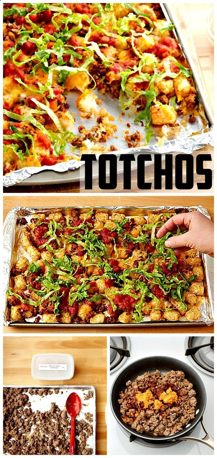 Ground Beef Appetizers
 Ground Beef Totchos