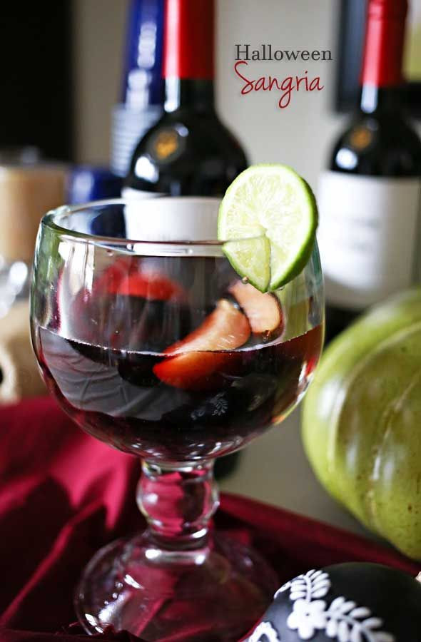 Halloween Party Drinks For Adults
 Halloween Sangria Adult Halloween Party Ideas is the