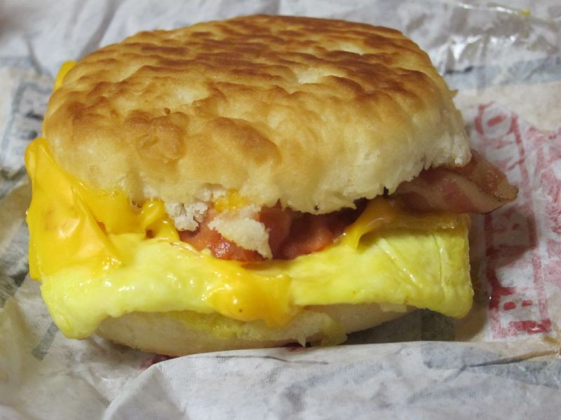 Hardee'S Bacon Egg And Cheese Biscuit
 Brand Eating March 2011