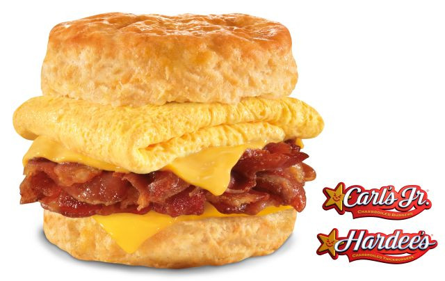 Hardee'S Bacon Egg And Cheese Biscuit
 Carl s Jr and Hardees Debut New Mile High Bacon Egg