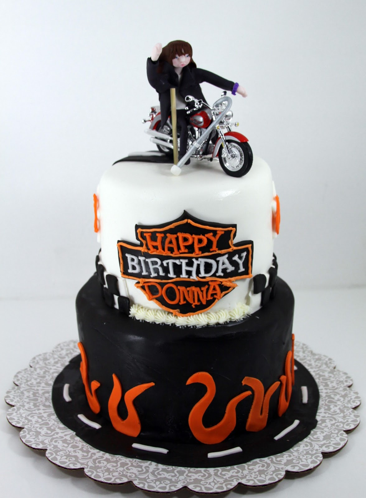 Harley Davidson Birthday Cake
 Tastefully Done Harley Davidson Cake