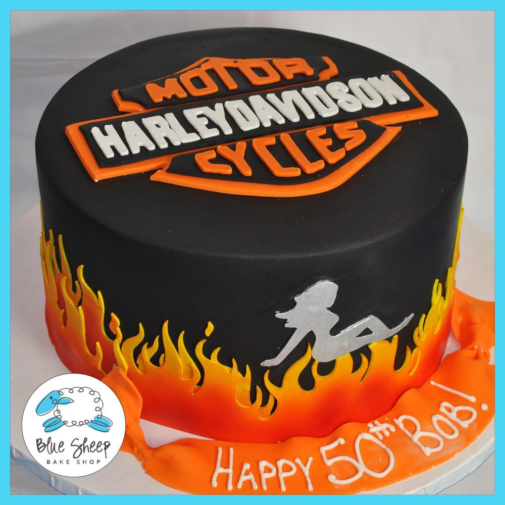 Harley Davidson Birthday Cake
 Harley Davidson 50th Birthday Cake