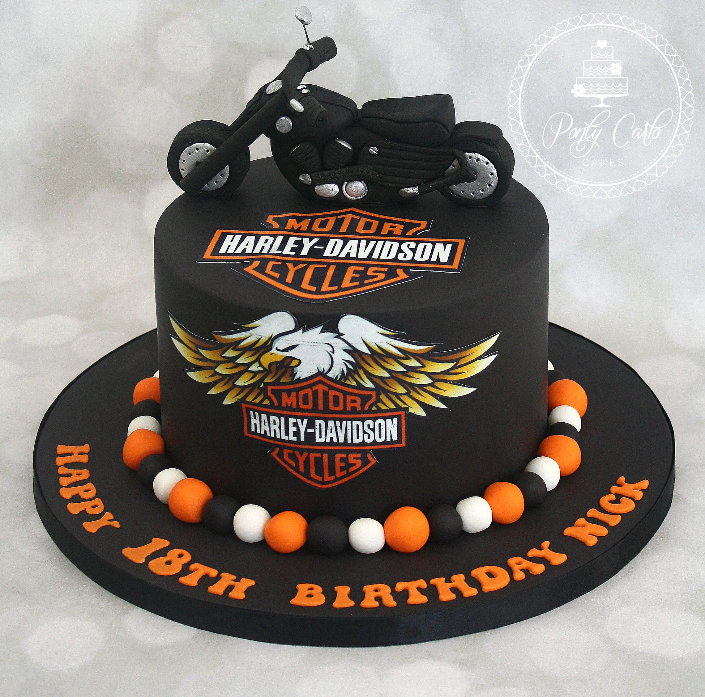 Harley Davidson Birthday Cake
 Ponty Carlo Cakes