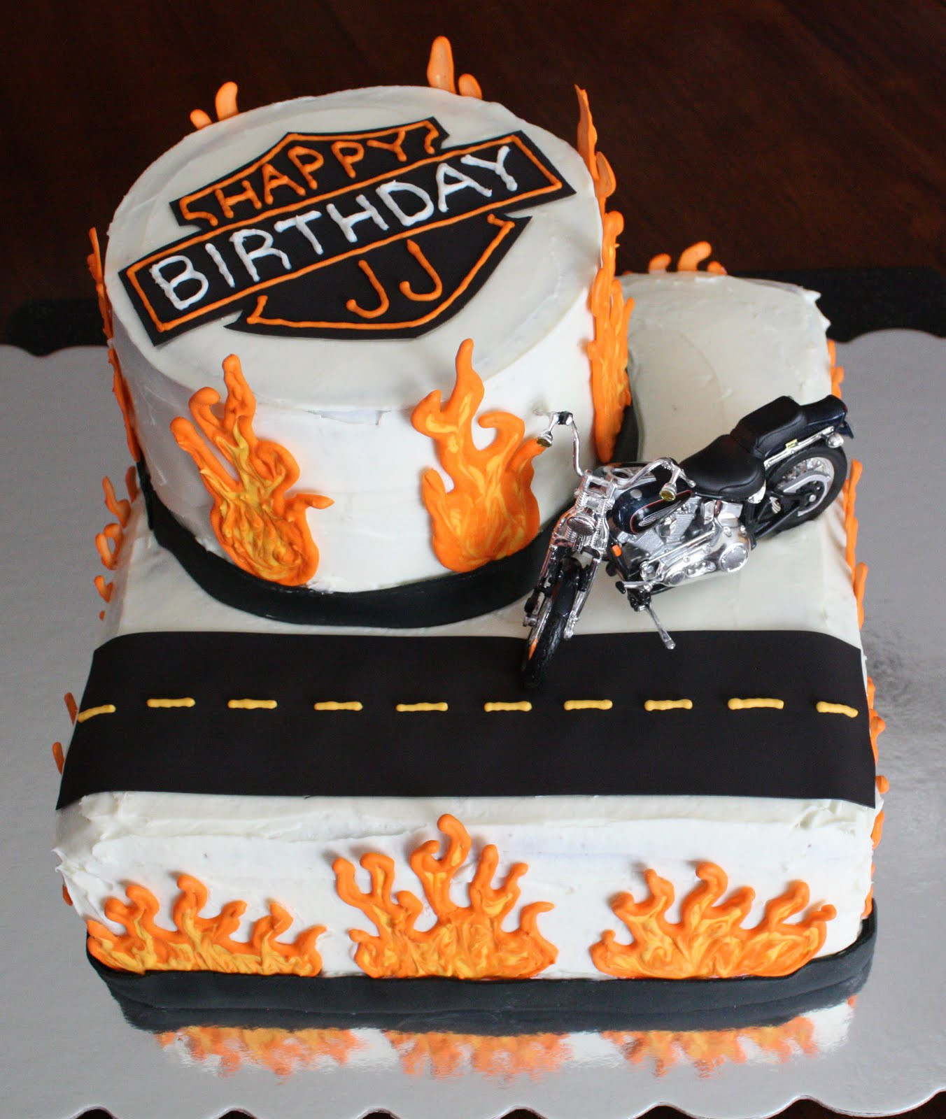 Harley Davidson Birthday Cake
 Straight to Cake Harley Davidson Cake