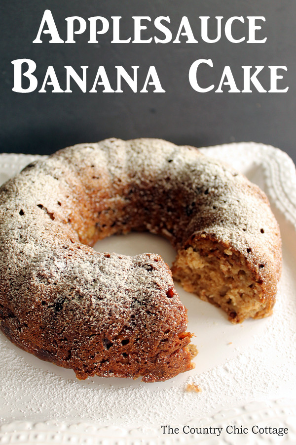 Healthy Applesauce Cake Recipe
 Applesauce Banana Cake Recipe The Country Chic Cottage
