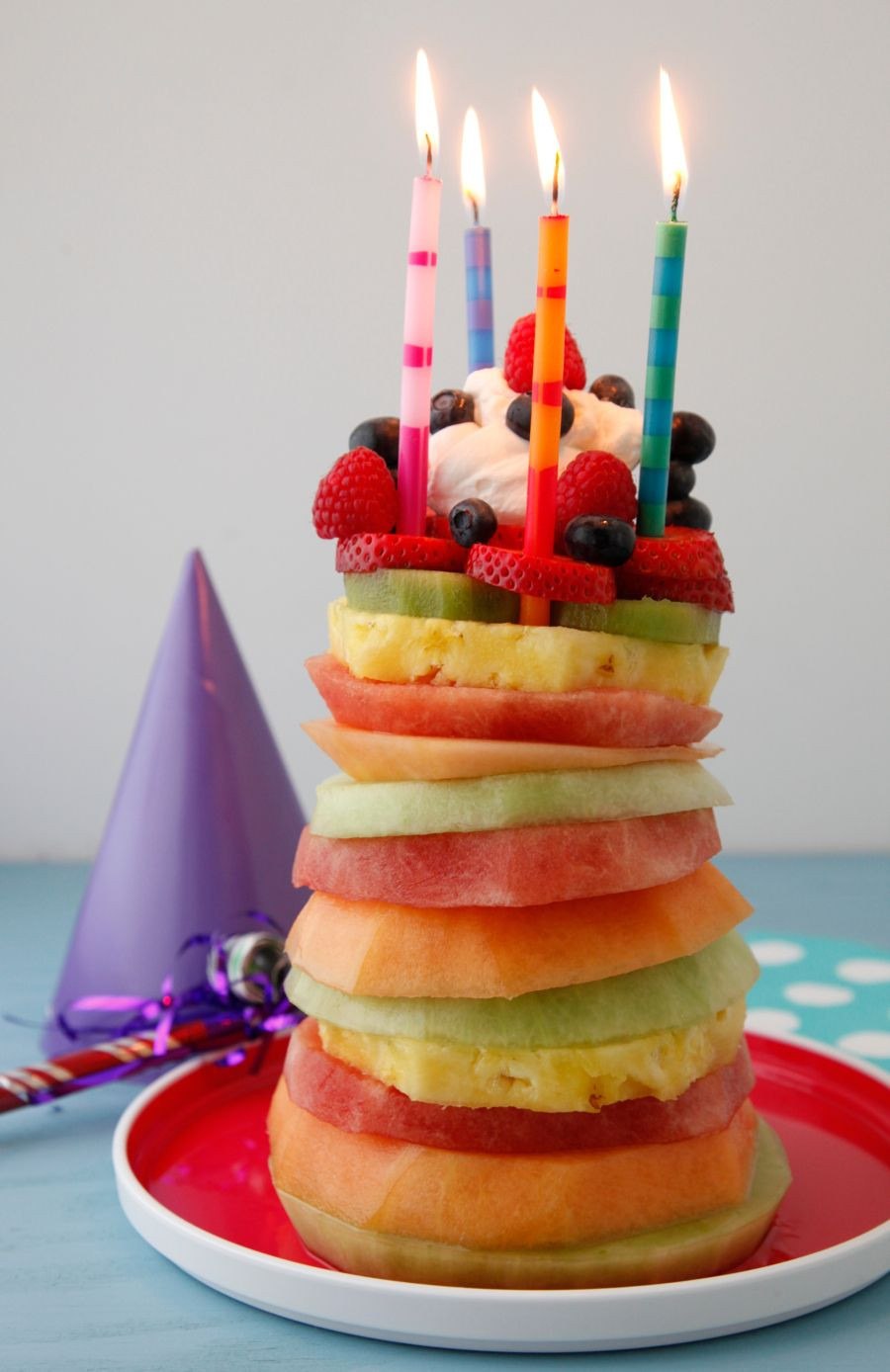 Healthy Birthday Cake Alternatives
 Fruit Tower Birthday Cake Recipe